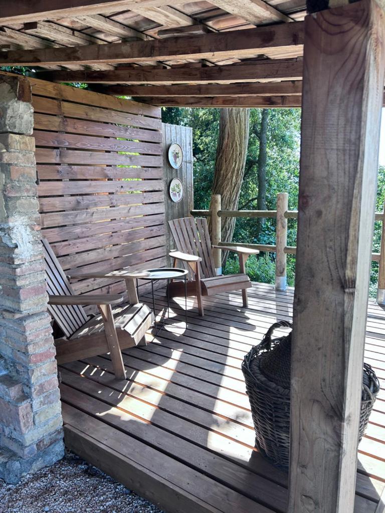Casa Di Coraggio Villa Volterra Bagian luar foto