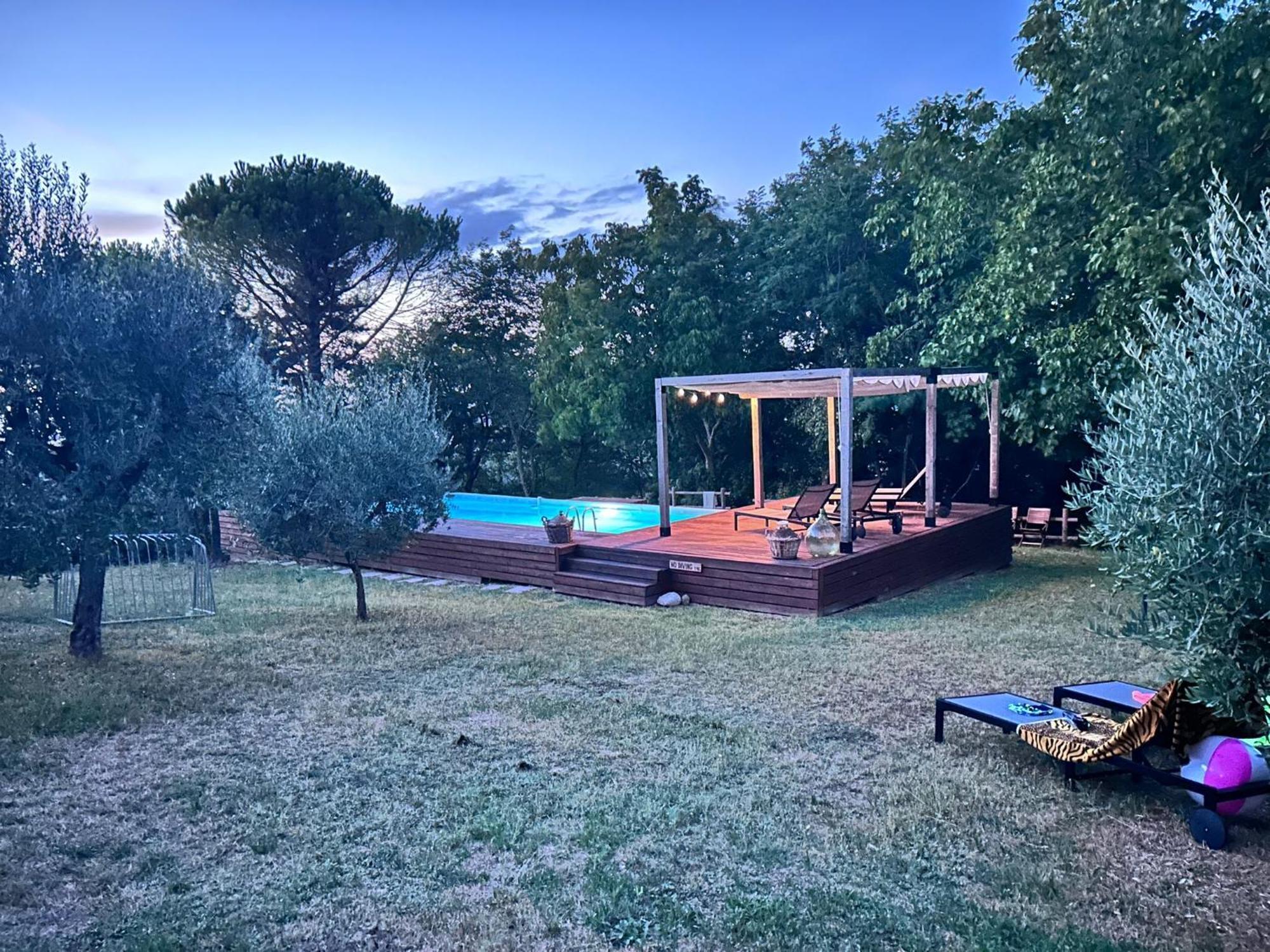 Casa Di Coraggio Villa Volterra Bagian luar foto